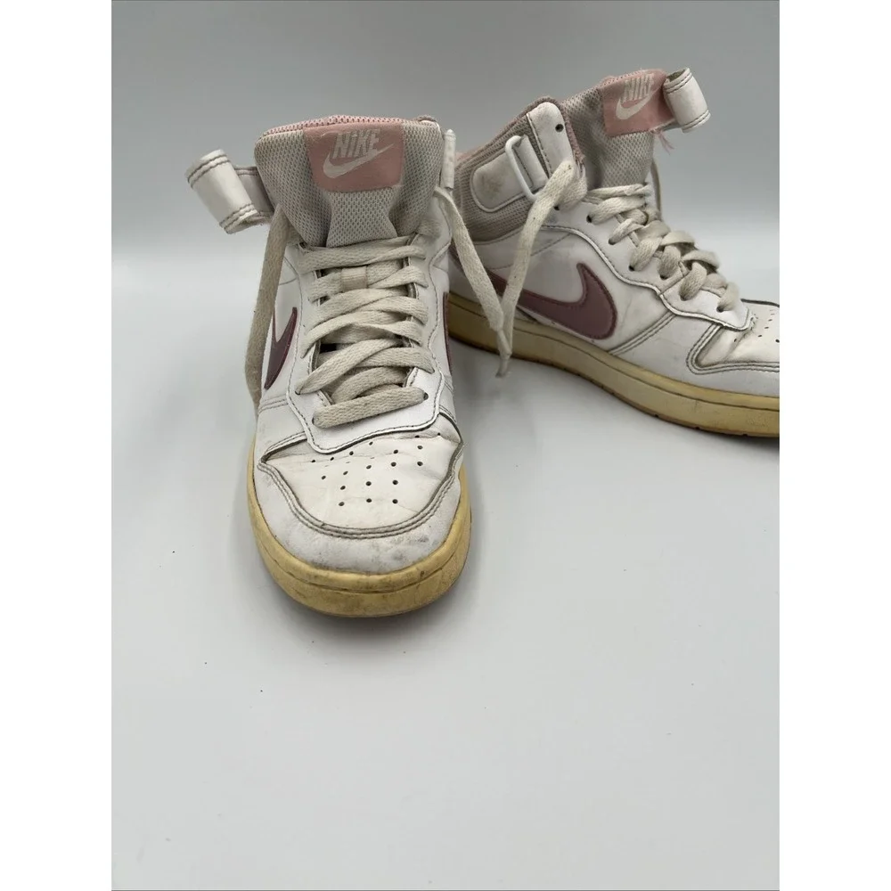 Nike Court‎ Borough Mid White Pink Glaze Shoes CD7782-105 4.5Y